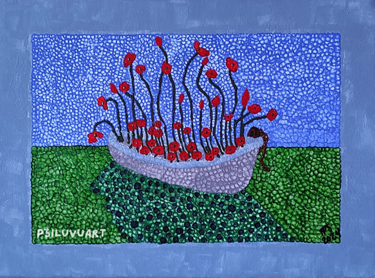 Poppies in a Boat