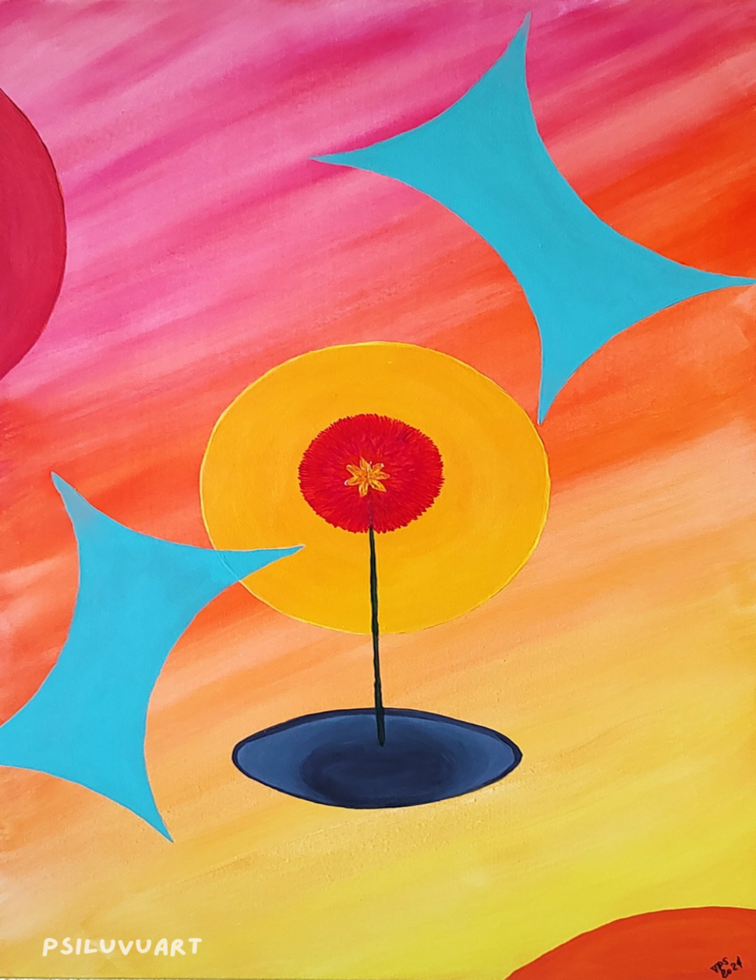 Deconstructed Flower & Vase (Print)