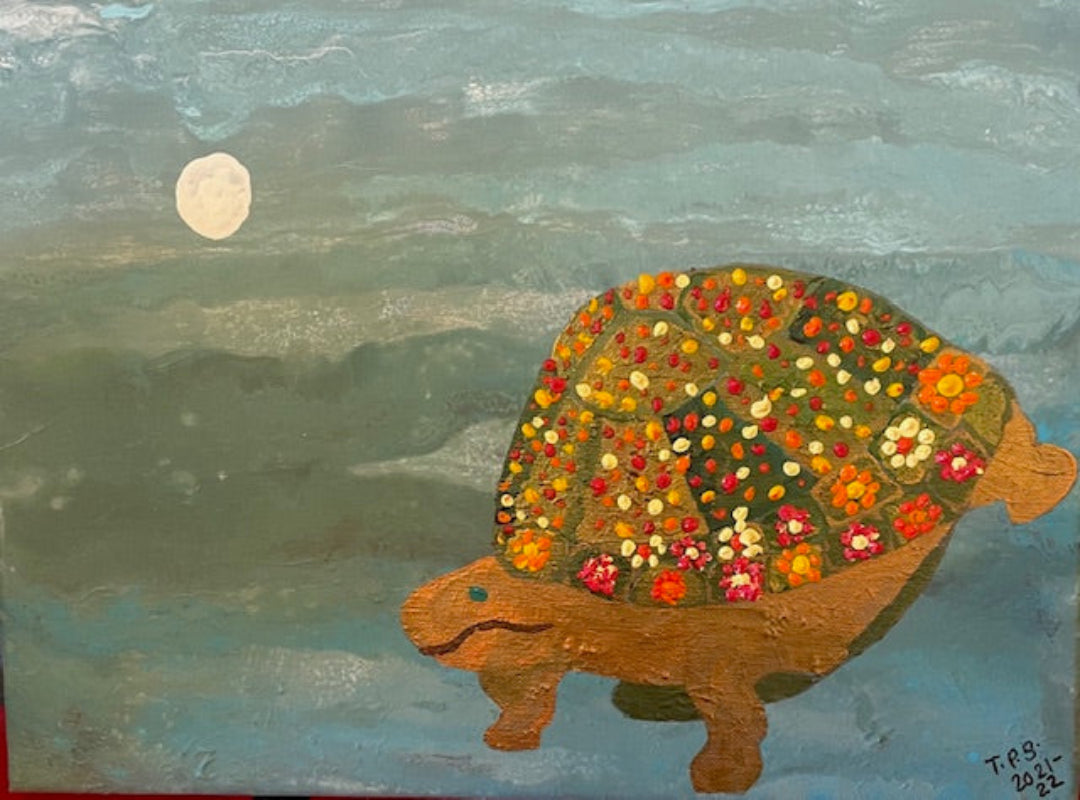 Turtle in the Moonlight (Print)