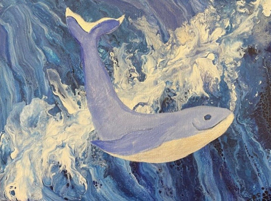 Whale At Play (Print)